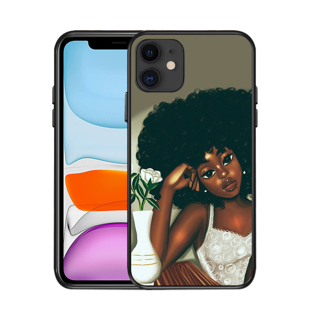Black girl phone case Black girl phone case